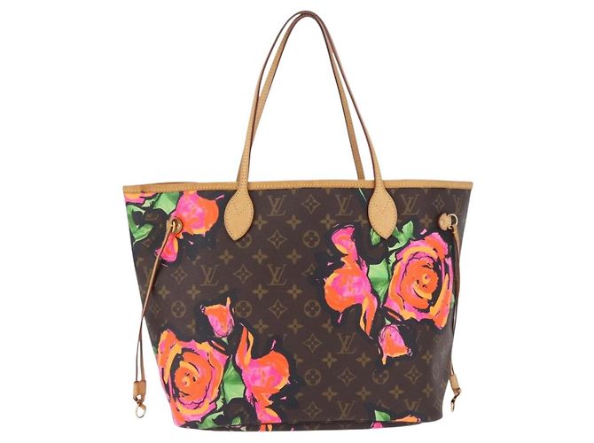Borsa Tote LOUIS VUITTON Monogram Rose Neverfull MM M48613 LV Auth ka6154V Monogramma - vista 2