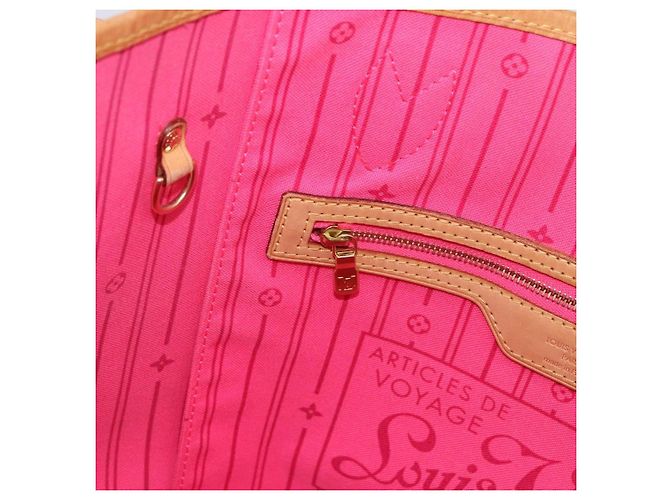 Borsa Tote LOUIS VUITTON Monogram Rose Neverfull MM M48613 LV Auth ka6154V Monogramma - vista 21