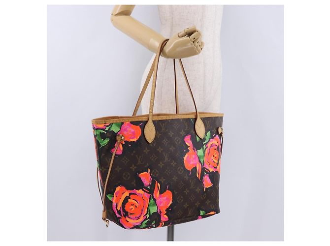 Borsa Tote LOUIS VUITTON Monogram Rose Neverfull MM M48613 LV Auth ka6154V Monogramma - vista 25