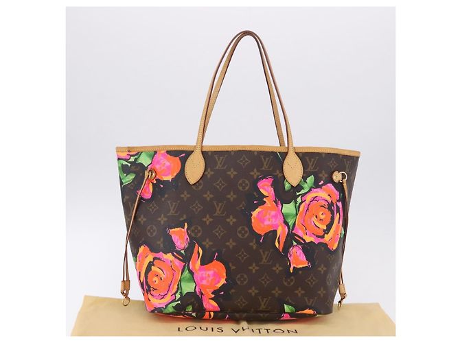 Borsa Tote LOUIS VUITTON Monogram Rose Neverfull MM M48613 LV Auth ka6154V Monogramma - vista 26