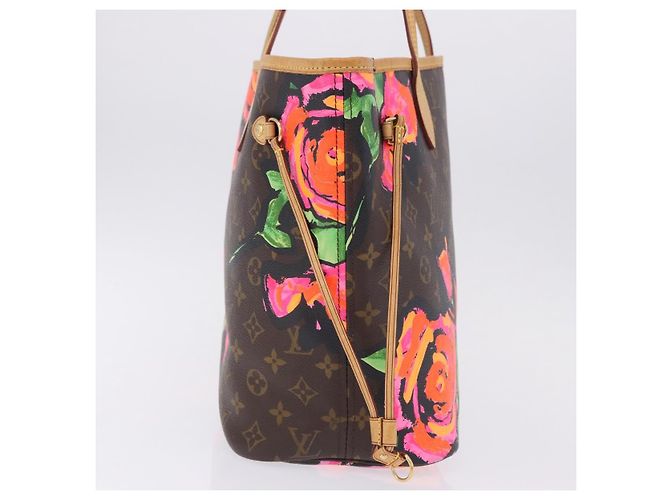 Borsa Tote LOUIS VUITTON Monogram Rose Neverfull MM M48613 LV Auth ka6154V Monogramma - vista 5