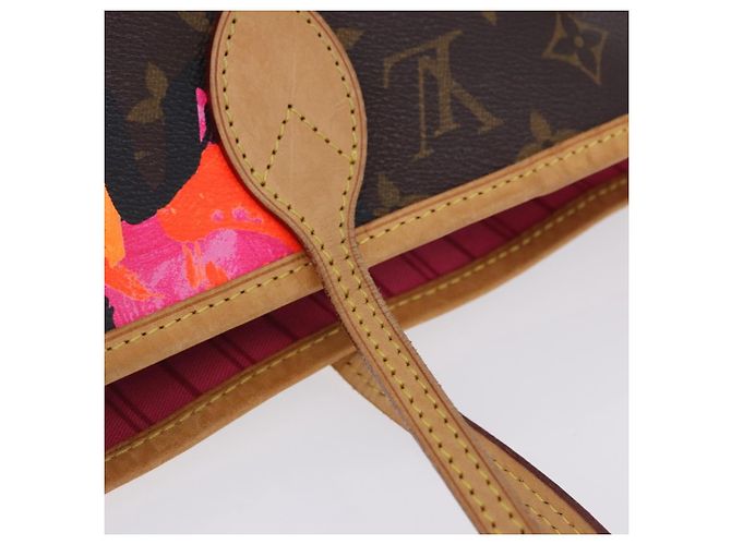 Borsa Tote LOUIS VUITTON Monogram Rose Neverfull MM M48613 LV Auth ka6154V Monogramma - vista 9