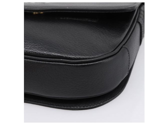 Borsa a tracolla Burberrys in pelle nera e oro Auth 203404 Nero D'oro - vista 10