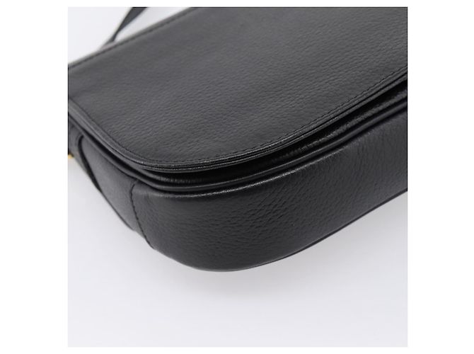 Borsa a tracolla Burberrys in pelle nera e oro Auth 203404 Nero D'oro - vista 13