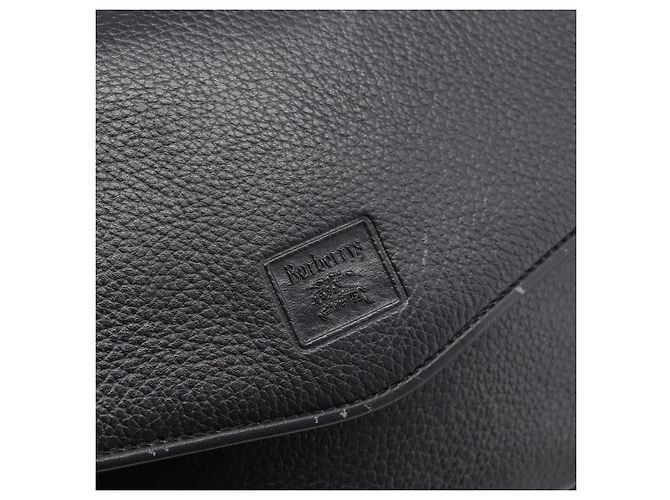Borsa a tracolla Burberrys in pelle nera e oro Auth 203404 Nero D'oro - vista 14