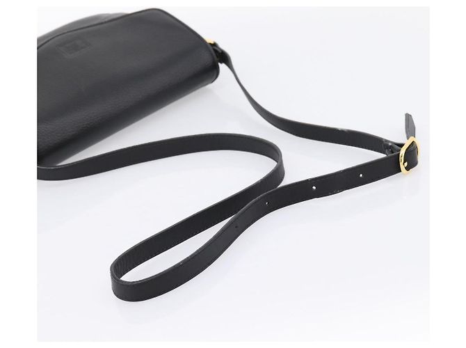 Borsa a tracolla Burberrys in pelle nera e oro Auth 203404 Nero D'oro - vista 7