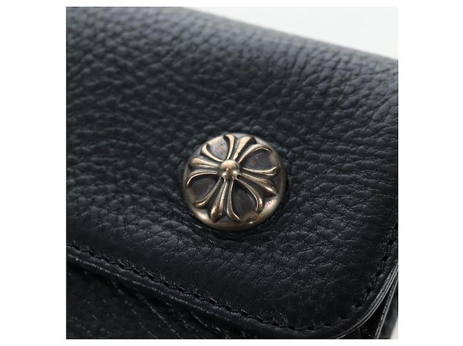 Chrome Hearts Wave Wallet Leder Schwarz Authentisch mr2894SM - Ansicht 16