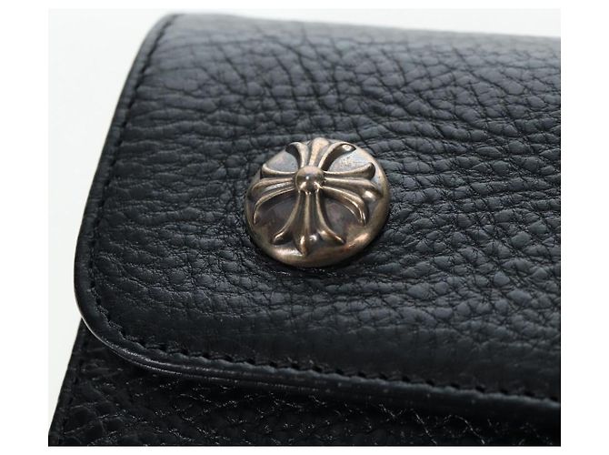 Chrome Hearts Wave Wallet Leder Schwarz Authentisch mr2894SM - Ansicht 17