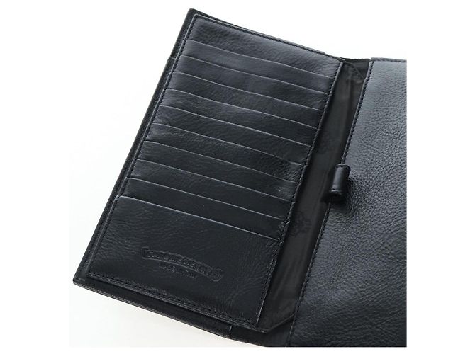 Chrome Hearts Wave Wallet Leder Schwarz Authentisch mr2894SM - Ansicht 19