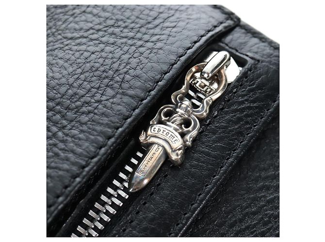 Chrome Hearts Wave Wallet Leder Schwarz Authentisch mr2894SM - Ansicht 25
