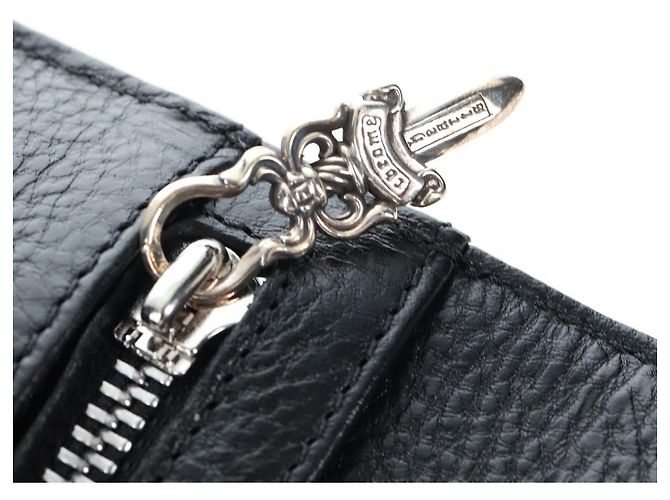 Chrome Hearts Wave Wallet Leder Schwarz Authentisch mr2894SM - Ansicht 26