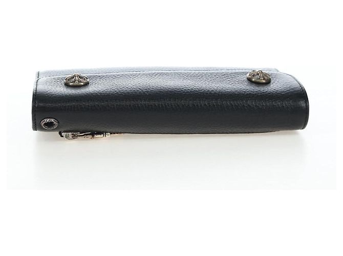 Chrome Hearts Wave Wallet Leder Schwarz Authentisch mr2894SM - Ansicht 6