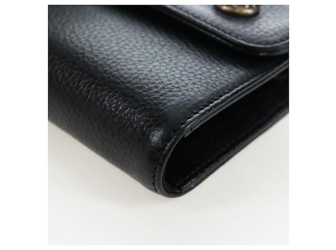Chrome Hearts Wave Wallet Leder Schwarz Authentisch mr2894SM - Ansicht 9