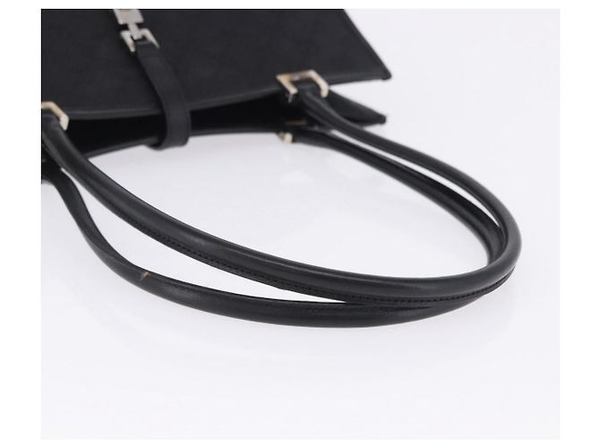 Borsa GUCCI GG Canvas Jackie Nero Argento 002 1073 Auth ka6140A - vista 10