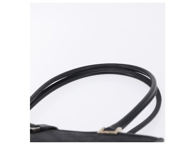 Borsa GUCCI GG Canvas Jackie Nero Argento 002 1073 Auth ka6140A - vista 12
