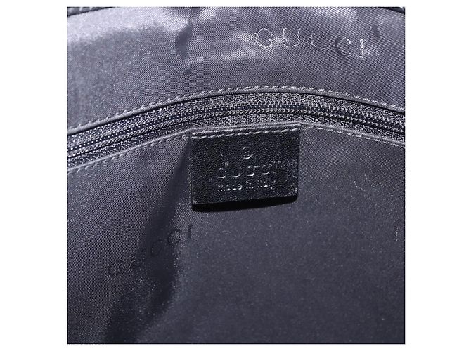 Borsa GUCCI GG Canvas Jackie Nero Argento 002 1073 Auth ka6140A - vista 20