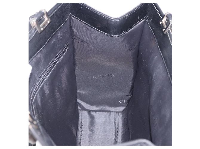 Borsa GUCCI GG Canvas Jackie Nero Argento 002 1073 Auth ka6140A - vista 22