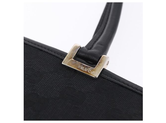 Borsa GUCCI GG Canvas Jackie Nero Argento 002 1073 Auth ka6140A - vista 27