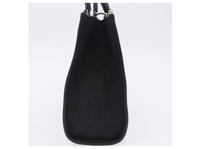 Borsa GUCCI GG Canvas Jackie Nero Argento 002 1073 Auth ka6140A - vista 5