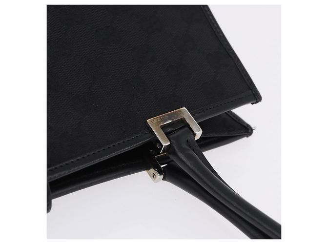 Borsa GUCCI GG Canvas Jackie Nero Argento 002 1073 Auth ka6140A - vista 9