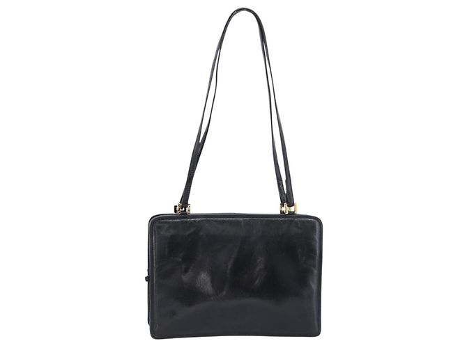 Borsa a tracolla BOTTEGA VENETA in pelle nera e oro Auth 202655A Nero D'oro - vista 2