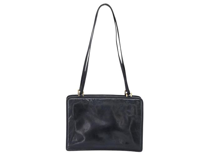 Borsa a tracolla BOTTEGA VENETA in pelle nera e oro Auth 202655A Nero D'oro - vista 3