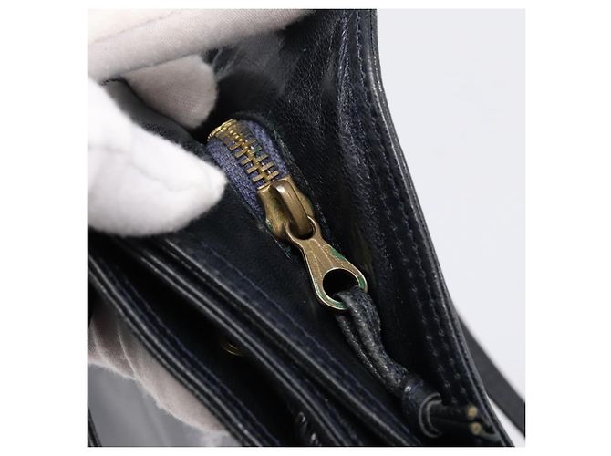 Borsa a tracolla BOTTEGA VENETA in pelle nera e oro Auth 202655A Nero D'oro - vista 9