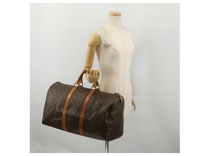 LOUIS VUITTON Monogram Keepall 50 Boston Bag M41426 LV Auth 200270 Monogramma - vista 23