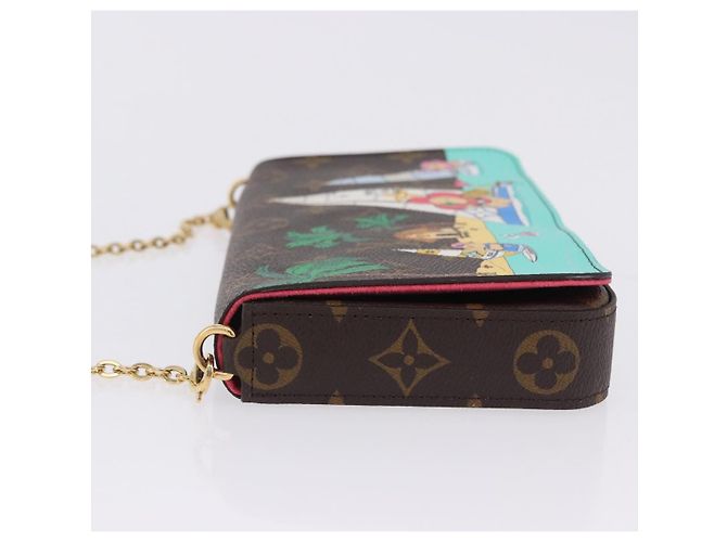 LOUIS VUITTON Monogram Vivienne Pochette Felice Bag M82627 LV Auth 197240SAM Monogramma - vista 5