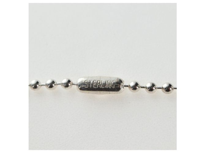 Collana Large Dog Tag Chrome Hearts metallo Silver Auth mr2897SAM Argento - vista 12