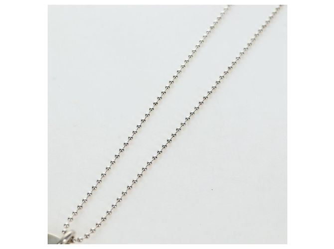 Collana Large Dog Tag Chrome Hearts metallo Silver Auth mr2897SAM Argento - vista 4