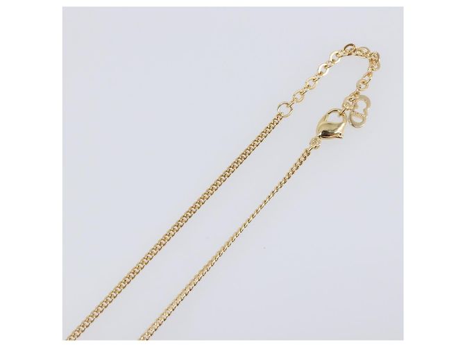 Collana Christian Dior metallo Gold Tone Auth SW2795V - vista 12