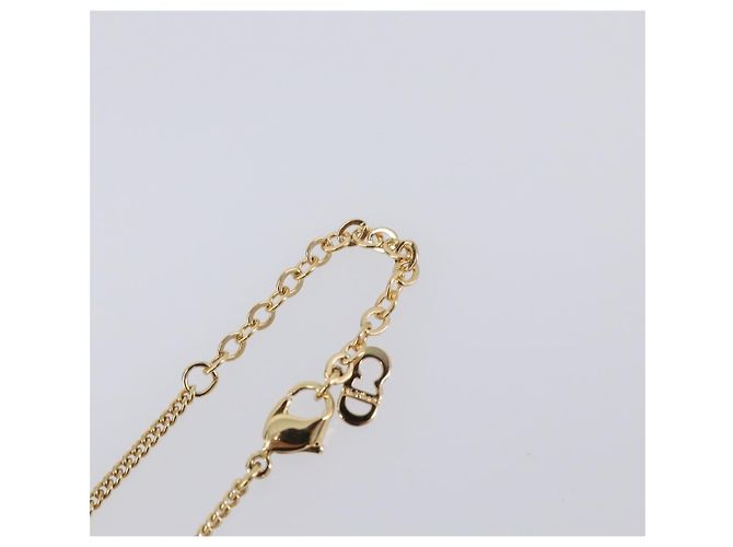 Collana Christian Dior metallo Gold Tone Auth SW2795V - vista 13