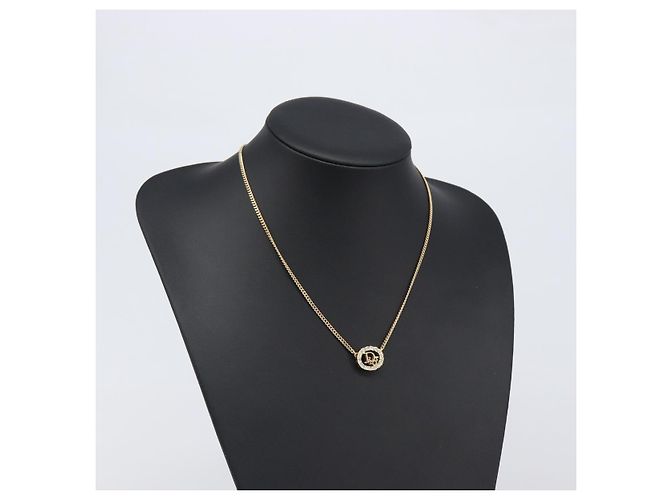 Collana Christian Dior metallo Gold Tone Auth SW2795V - vista 15