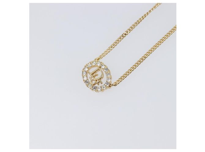 Collana Christian Dior metallo Gold Tone Auth SW2795V - vista 3