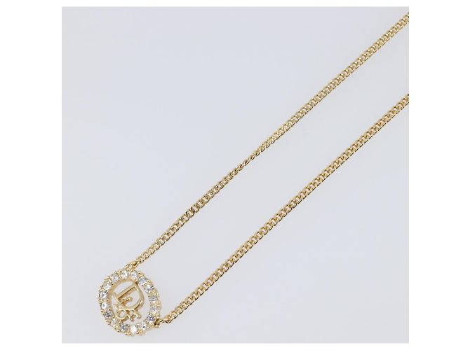 Collana Christian Dior metallo Gold Tone Auth SW2795V - vista 4
