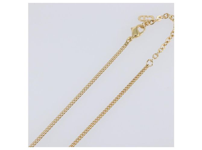 Collana Christian Dior metallo Gold Tone Auth SW2795V - vista 6