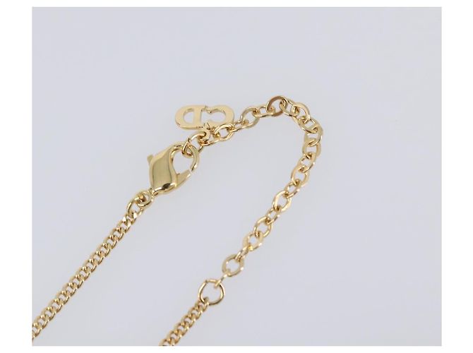 Collana Christian Dior metallo Gold Tone Auth SW2795V - vista 7