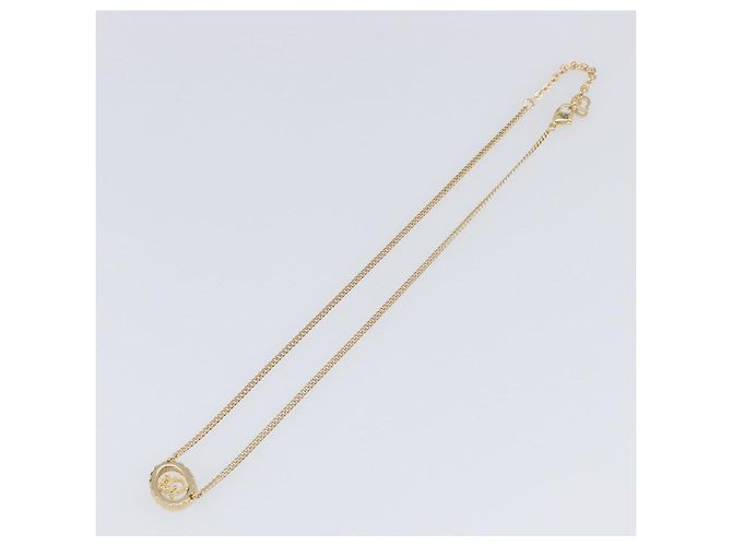 Collana Christian Dior metallo Gold Tone Auth SW2795V - vista 8