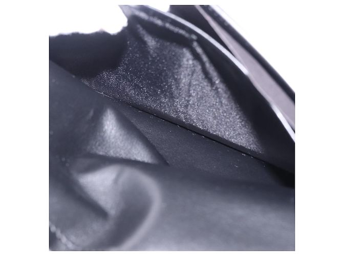 Borsa a pochette VERSACE in pelle nera e argento Auth 200703V Nero - vista 18