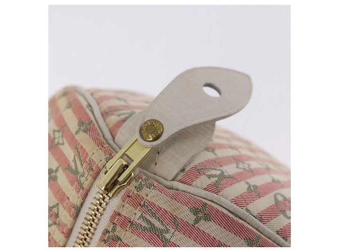 Borsa a mano LOUIS VUITTON Mini Lin Croisette Speedy 30 Rosa M95501 LV Auth 200729A - vista 17