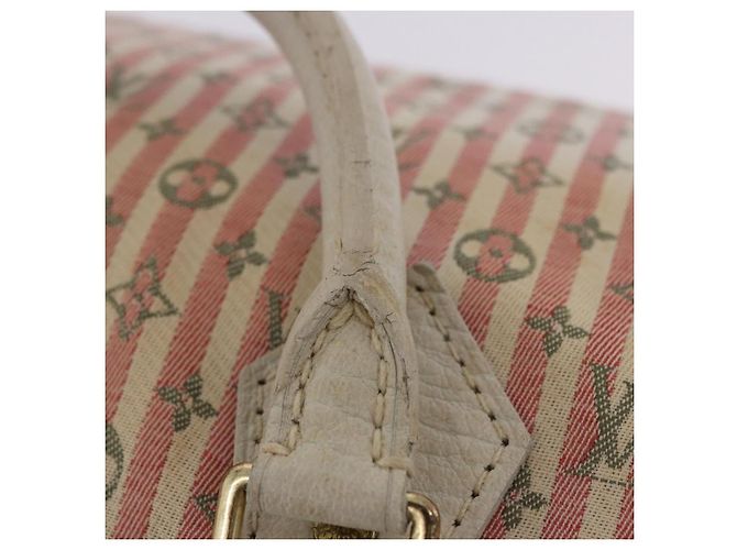 Borsa a mano LOUIS VUITTON Mini Lin Croisette Speedy 30 Rosa M95501 LV Auth 200729A - vista 19