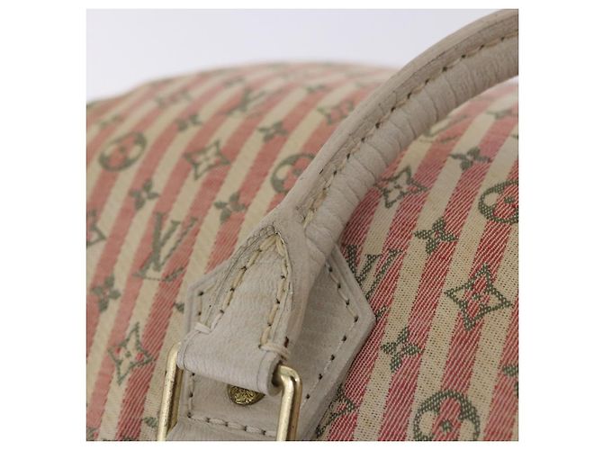 Borsa a mano LOUIS VUITTON Mini Lin Croisette Speedy 30 Rosa M95501 LV Auth 200729A - vista 20