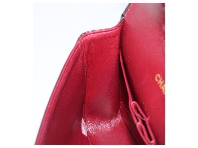 Borsa a tracolla CHANEL Chain Matelasse 25 in pelle d'agnello nera e oro CC Auth 200542SAM Nero D'oro - vista 21