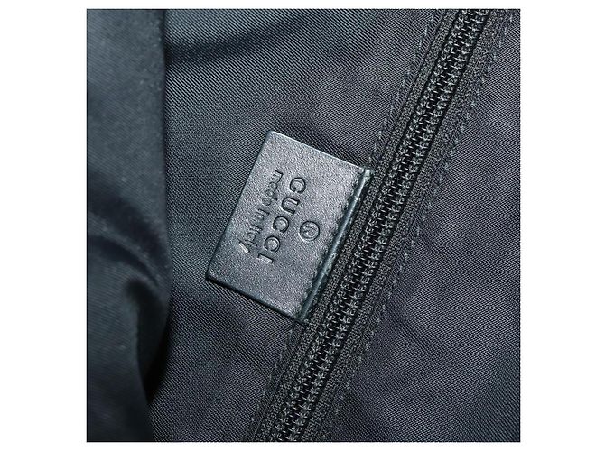 Zaino GUCCI Web Sherry Line Canvas Leather Black Silver 337075 Auth hk4063A Nero Argento - vista 22