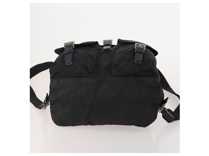 Zaino PRADA Nylon Black Silver Auth 197878 Nero Argento - vista 12