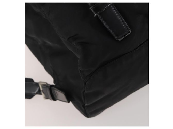 Zaino PRADA Nylon Black Silver Auth 197878 Nero Argento - vista 14