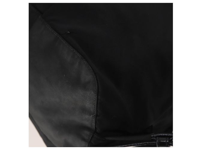 Zaino PRADA Nylon Black Silver Auth 197878 Nero Argento - vista 15