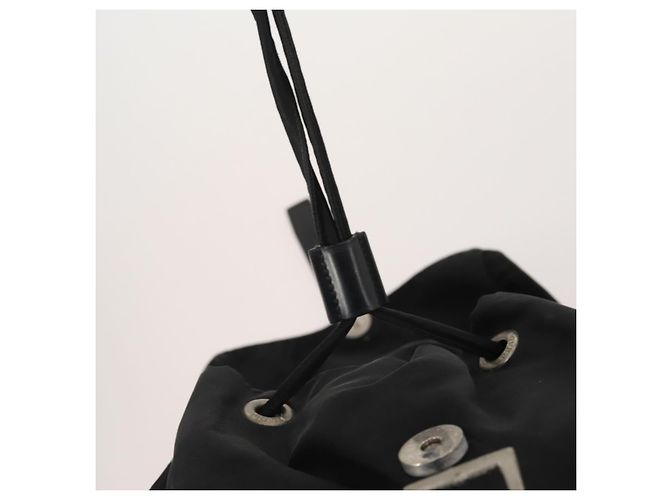 Zaino PRADA Nylon Black Silver Auth 197878 Nero Argento - vista 19