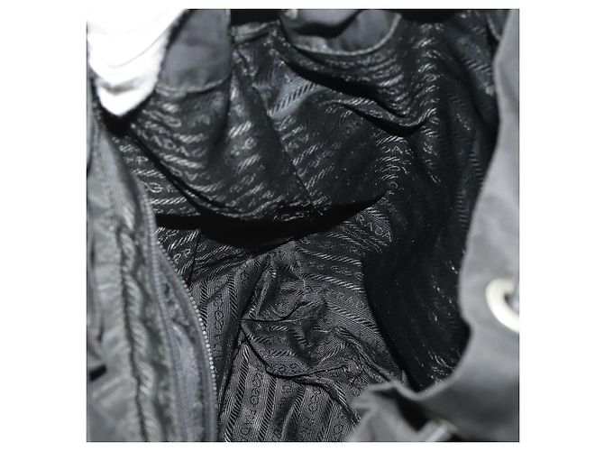 Zaino PRADA Nylon Black Silver Auth 197878 Nero Argento - vista 25